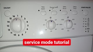 indesit - service mode tutorial