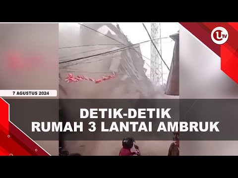 PONDASI TAK KUAT, RUMAH 3 LANTAI TIBA-TIBA AMBRUK | U-NEWS