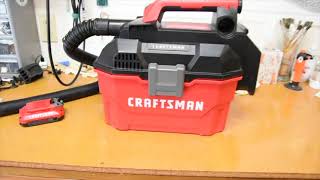 Craftsman 20Volt Cordless Vacuum Review