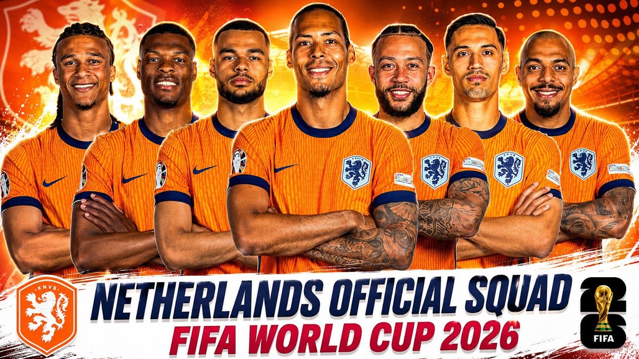 Netherlands Official Squad for FIFA World Cup 2026