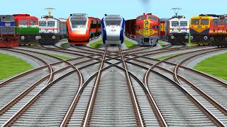 Indian Express Running From Curves Railroad🧊 Tracks- indian train simulator 2025-26 - gameplay screenshot 3