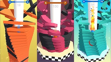 Stack Ball:All levels Gameplay walkthrough 2022 | level 5 to 10 | Android/IOS