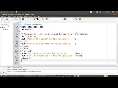 C++ Program to find the Area and Perimeter of a Rectangle