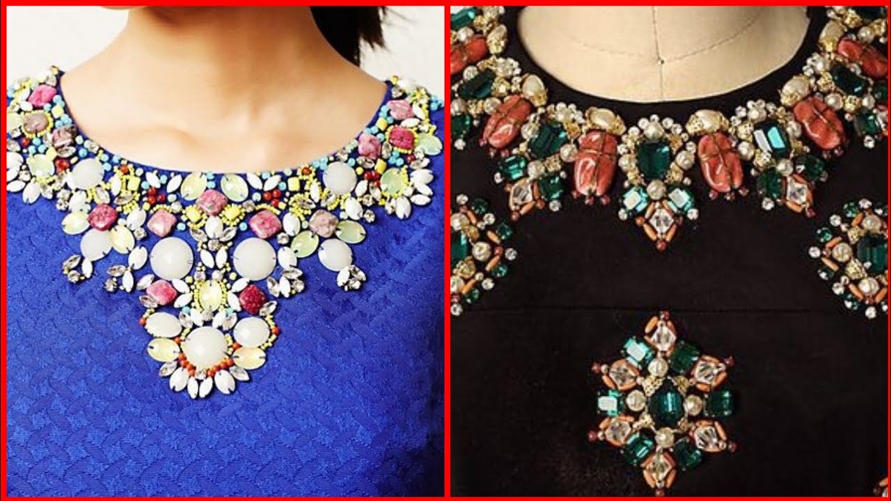 beaded neck designs