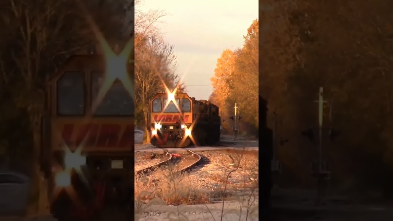 Listen to the Siren on this LORAM Rail Grinder Train!