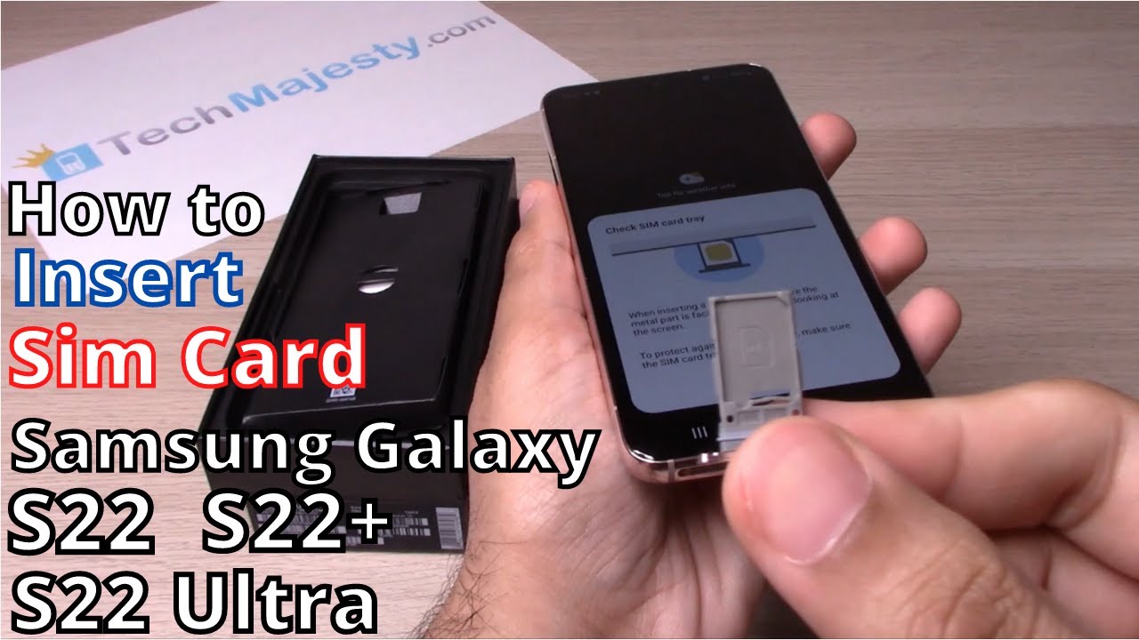 Sinewi aanplakbiljet sneeuwman How to Insert Sim Card Samsung Galaxy S22 / S22+ (Plus) / S22 Ultra -  YouTube