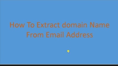 extract domain name from email | How to find domain #oracle #sqlserver #sqldeveloper #sqlquery