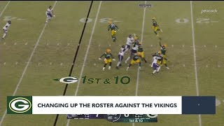Changing up the roster against the Vikings