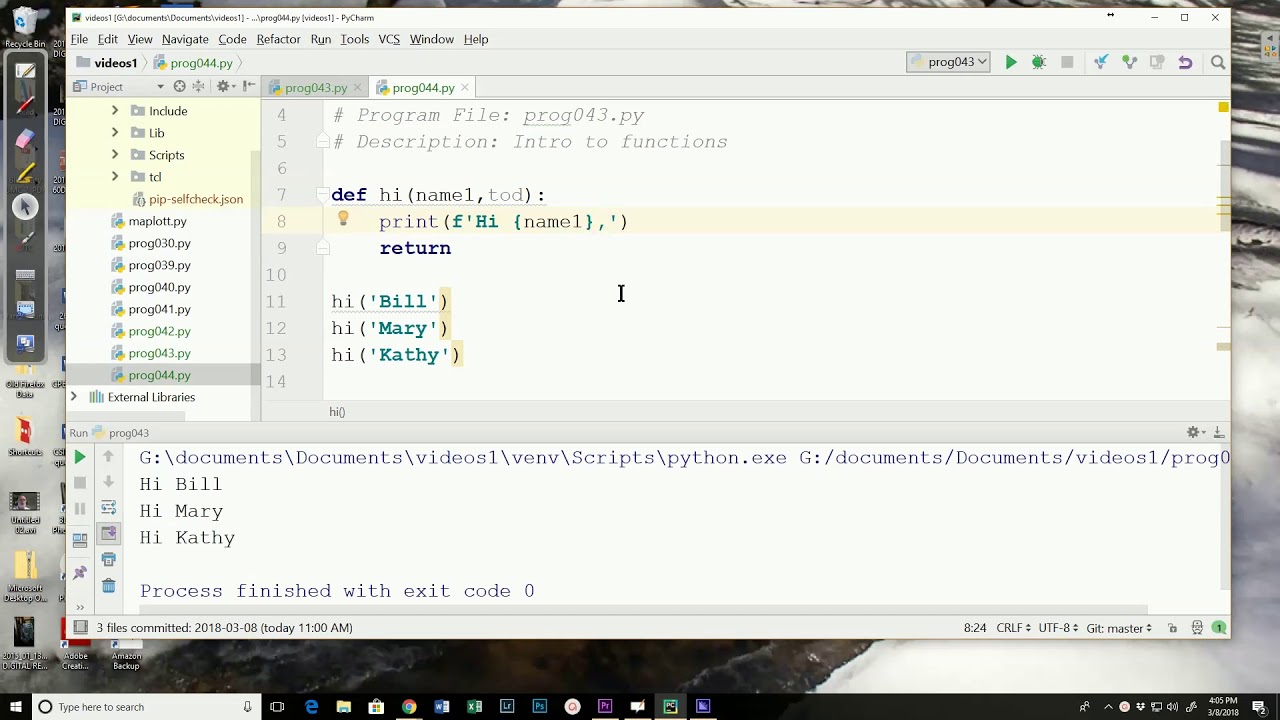 044 - Pass 2 arguments to a function - YouTube