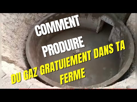 Construction d’un Biodigesteur dans ma ferme pour fabriquer du Biogas!