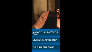 Fire officials share tips for safe use of space heaters
