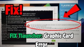 How to fix tlauncher graphic card error (Easy Fix)
