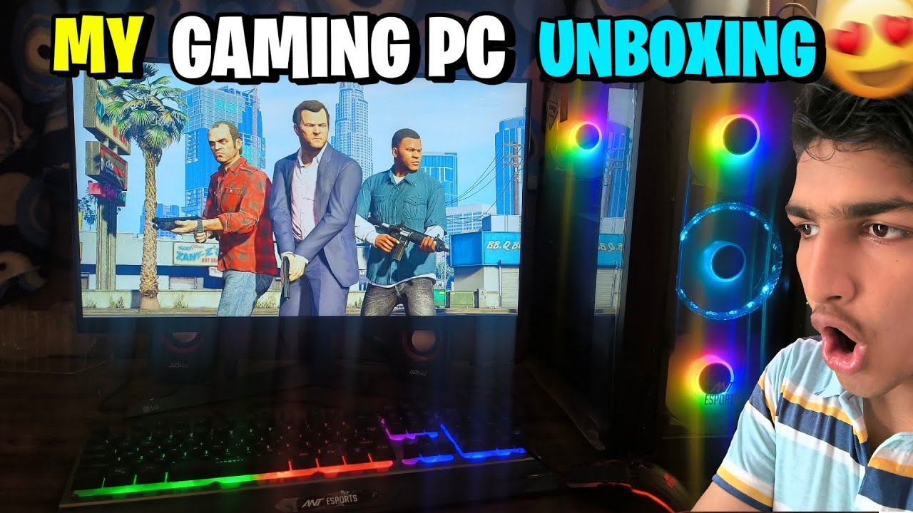 ( Dream ) 😍 My New Gaming PC Unboxing With Gaming Test GTA 5 200 FPS ...