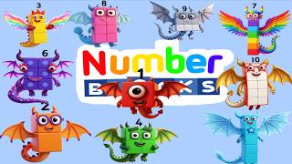 Numberblocks Intro But They Are All Cute Dragons! 🐉🔥 | Numberblocks Dragon Transformation