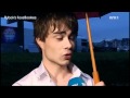 Capture de la vidéo Alexander Rybak On Topp 20 Rådhusplassen 2009. Interview To Vg-Lista