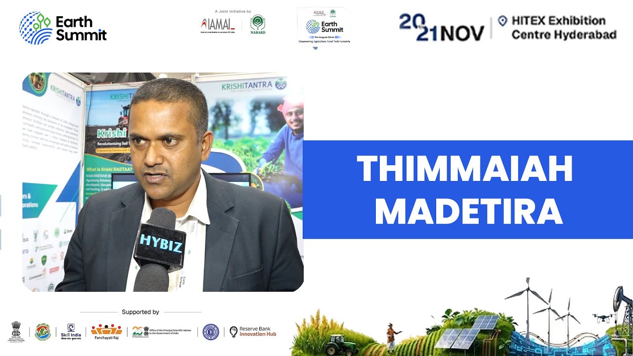 Krishitantra Soil Testing for Rural India | EARTH SUMMIT 2025–26 | Hybiz Now
