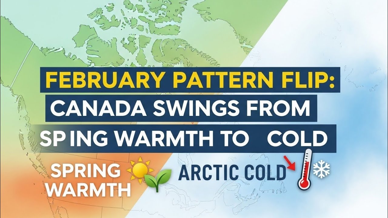 February Pattern Flip:Canada Swings from Spring Warmth to Arctic Cold# ...