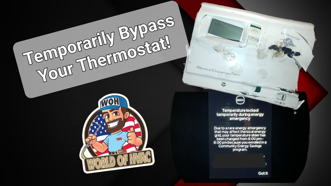 How to bypass your thermostat - YouTube