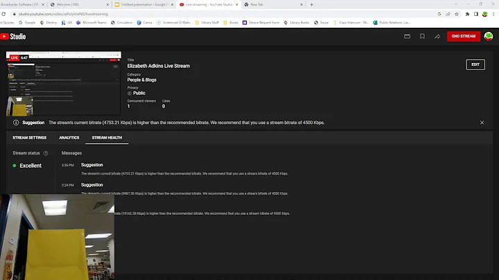 Elizabeth Adkins Live Stream