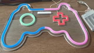 Led Game Controller Neon Sign Light for Gamer Room Decor