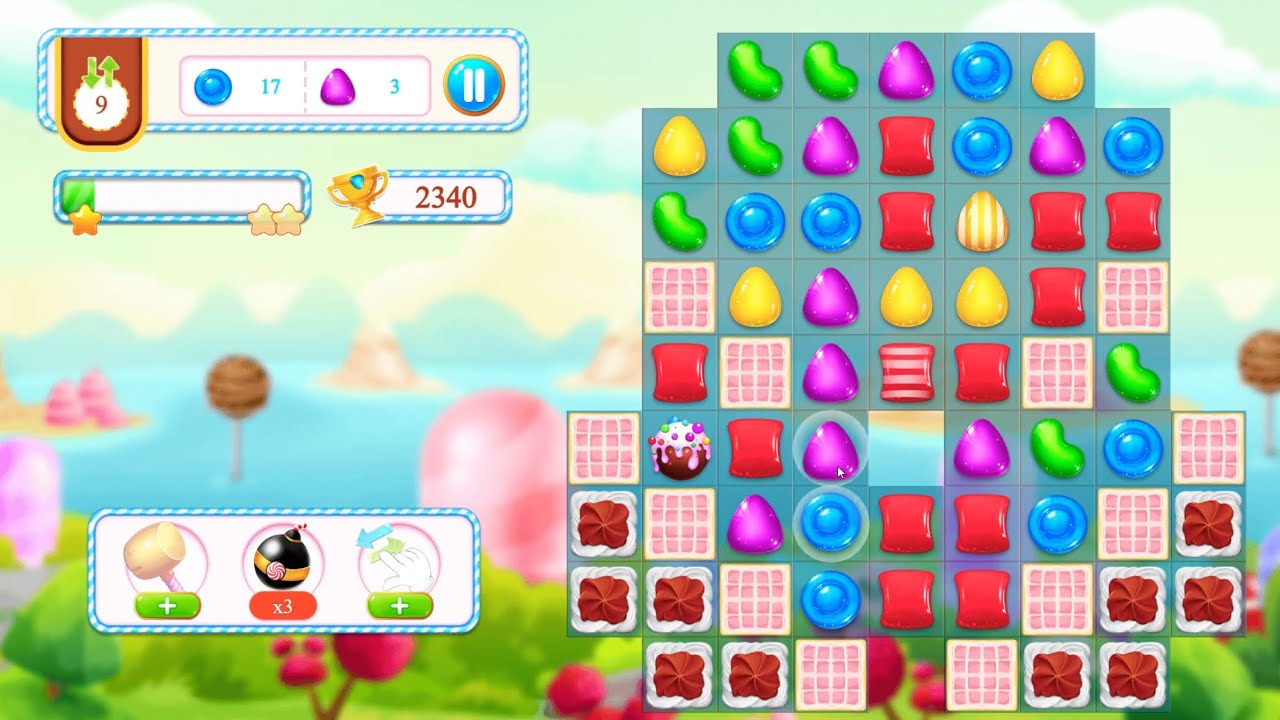 Let's play Candy world: match 3 mania longplay episode 3 - levels 21 - 30