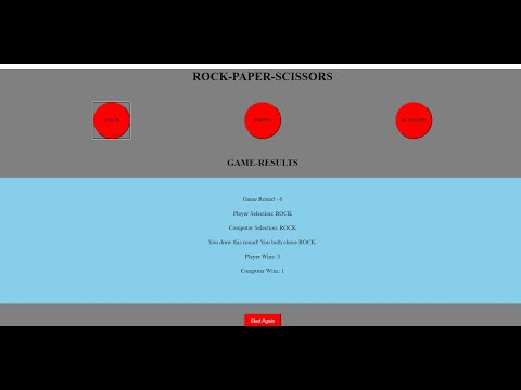 RPS In JavaScript With Source Code | Source Code & Projects