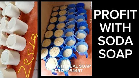 PROFITABLE SODA SOAP#soda #soap #soapmaking #gains # profit