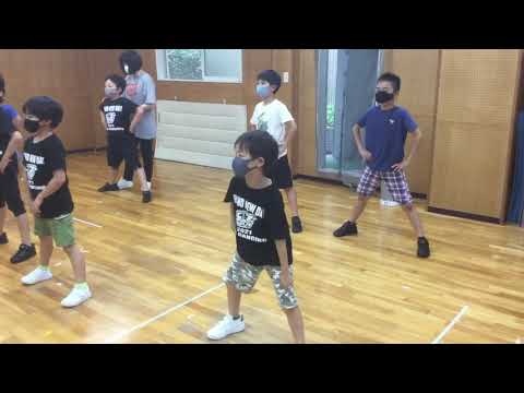 準備体操ダンス ボーイズキッズダンシング月曜日クラス キッズガーデン武蔵小杉教室 指導 梶原和歌子 石田恵也 2021,6,14