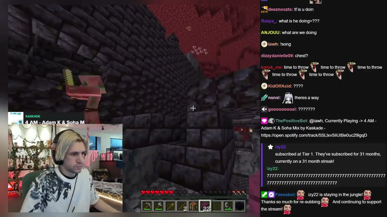 xQc 200 iq JUMP Minecraft 💀