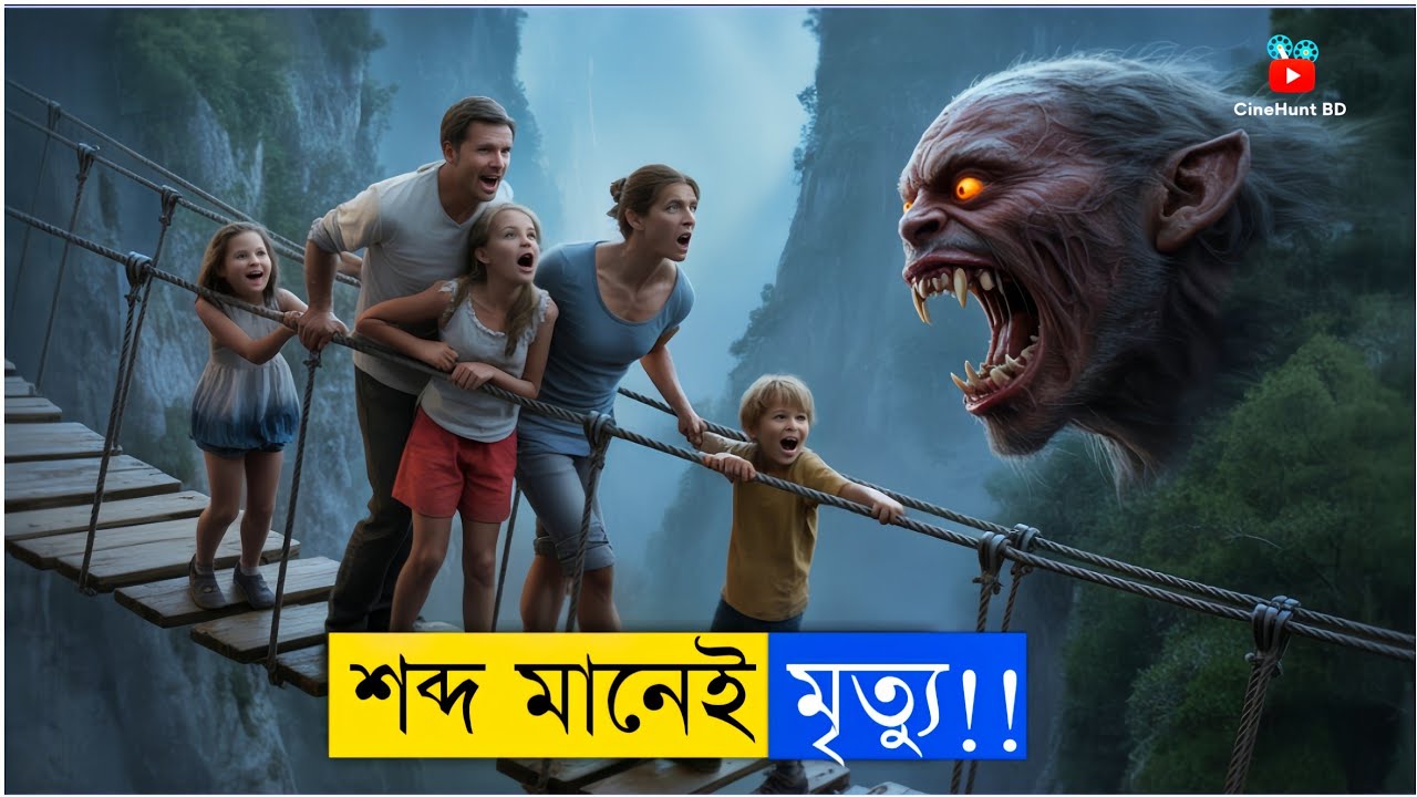 শব্দ মানেই ভয়ঙ্কর দানবের  শিকার | Horror Mystery Thriller Movie Explained in Bangla || CineHunt BD