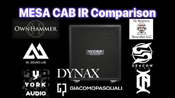 8 of MESA Recto Oversized 4X12 Cabinet IR Comparison!