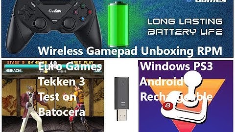 Wireless Gamepad Controller Unboxing RPM Euro Games Windows PS3 Android, Tekken 3 Test on Batocera
