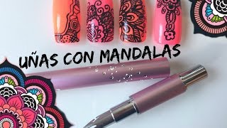 Mandalas en Uñas con Pluma de escribir - thptnganamst.edu.vn