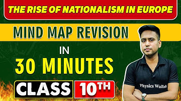 THE RISE OF NATIONALISM IN EUROPE in 30 Minutes || Mind Map Series for Class 10th