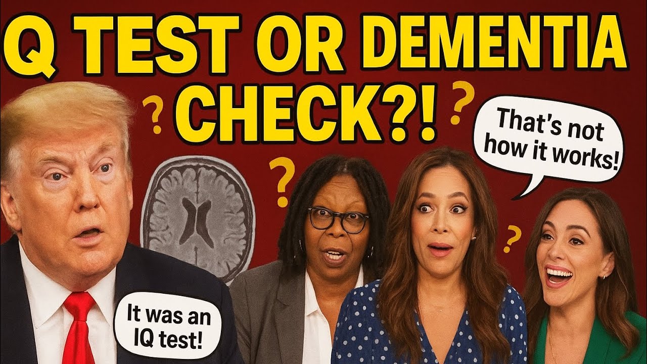 ТРАМП ПЕРЕПУТАЛ ТЕСТ НА ДЕМЕНЦИЮ С ТЕСТОМ НА IQ?! «The View» ОТРЕАГИРУЕТ НА ЕГО ПРИЗНАНИЕ НА МРТ!