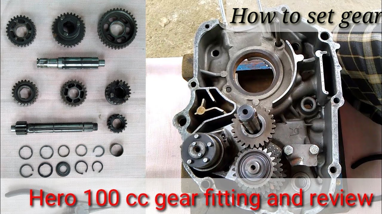 Hero splendor bike full gear fitting kaise kare - YouTube