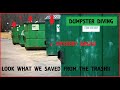 DUMPSTER DIVING - LOOK!! WHAT WE FOUND THROWN AWAY .... AND MYSTERY BAGS!!