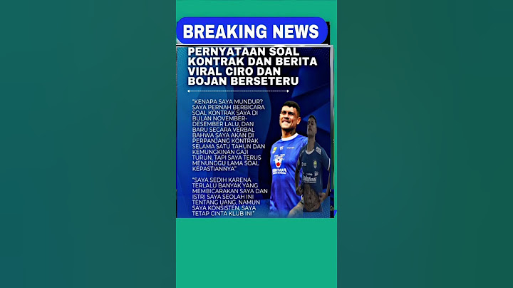 BREAKING NEWS : CIRO ALVES #persib #persibbandung #liga1