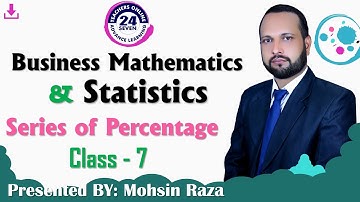 MTH302 Short Lecture - 07 | VU Short Lecture | Series of Percentage in (Urdu / Hindi)