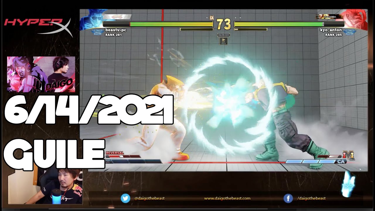 6/14/2021 ミルダム配信 Mildom - Street Fighter V ガイル Guile Part 3