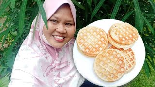 cara buat waffle mudah by kak nur@ tip sukatan cawan