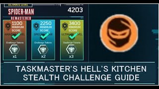 Taskmaster Hell's Kitchen Stealth Challenge Tokens Guide 1 | Spider Man Remastered
