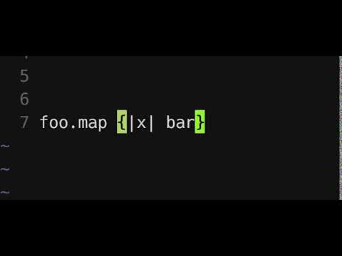 Ruby block Vim-fu