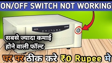 Microtek Inverter switch repair|Microtek Inverter On/off main button problem solution🔥🔥