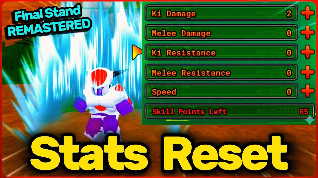 HOW TO RESET STATS & GET DRAGON BALLS in Final Stand Remastered (Roblox ...