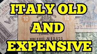 Italian old valuable banknotes