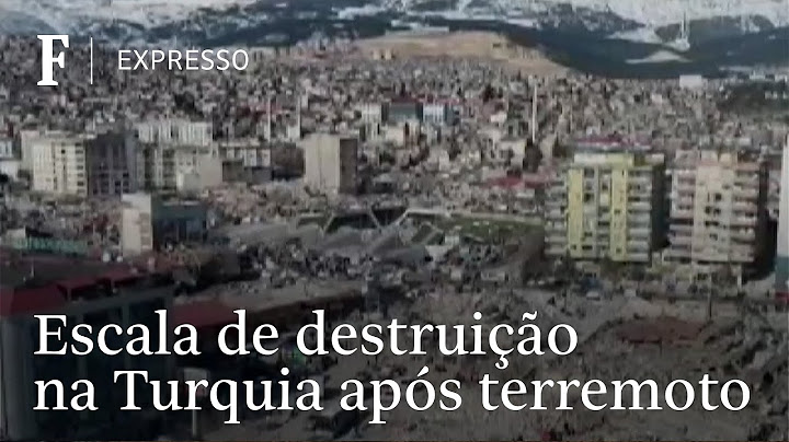 Imagens aéreas mostram escala da destruição na Turquia