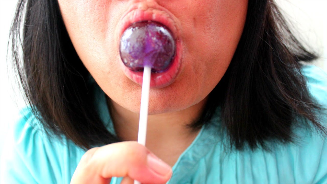 ASMR eating corn & Original gourmet grape lollipop REQUESTED