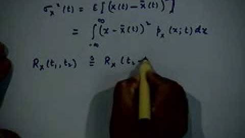 Lecture -30  Random Processes