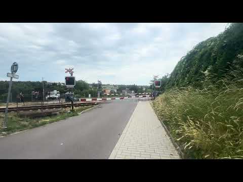 Railroad crossing Znojmo czech republik